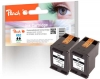 319633 - Peach Doppelpack Druckköpfe schwarz kompatibel zu No. 62 bk*2, C2P04AE HP